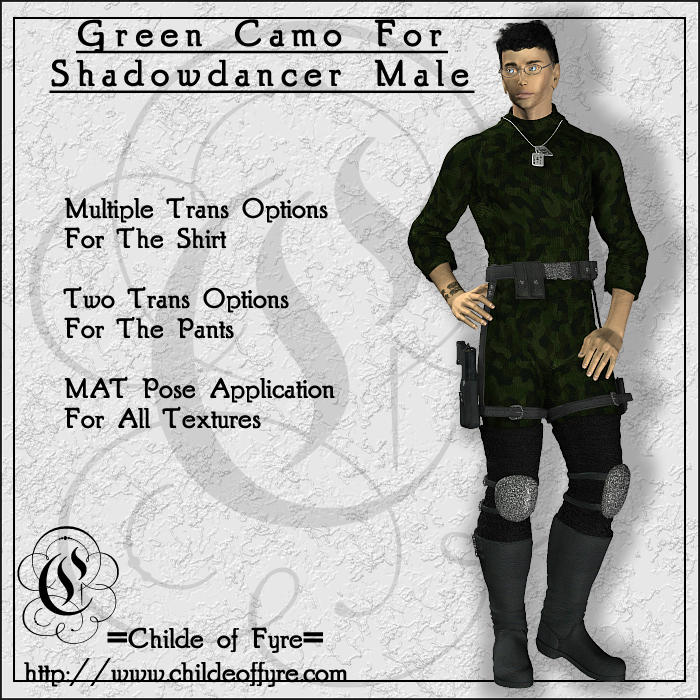 Green Camo For Shadowdancer Male