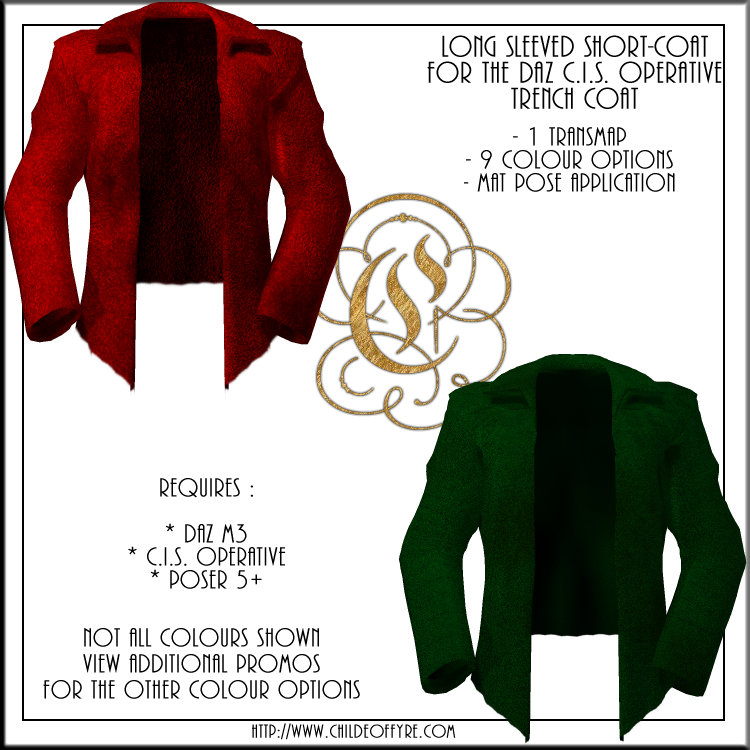 Long Sleeved Short Coat For CIS Trench Coat