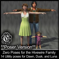 COF Zero Poses for the Hivewire Family (Poser)